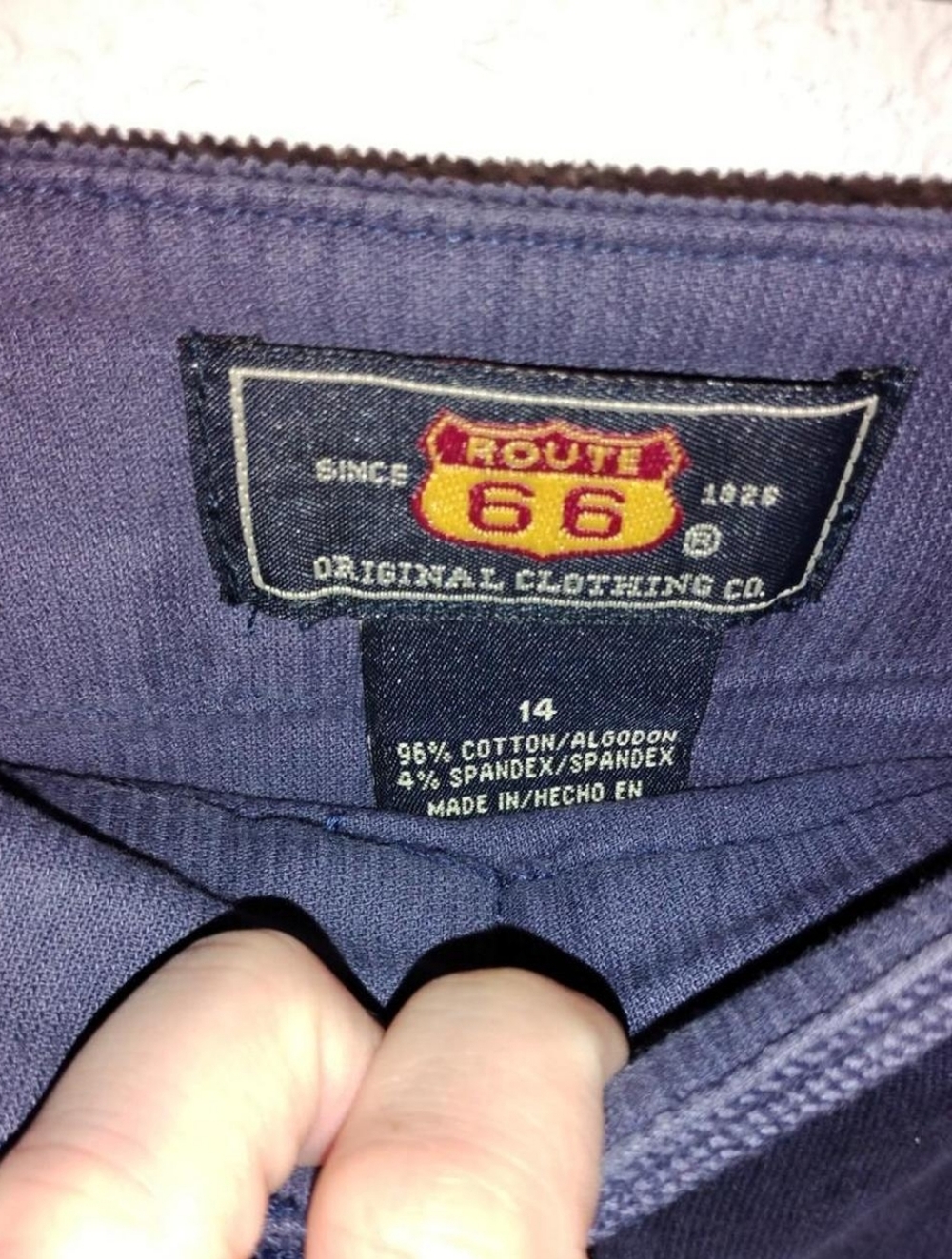 Corduroy Route 66 Original Clothing Co.  Mini Skirt size 14 - Picture 3 of 5